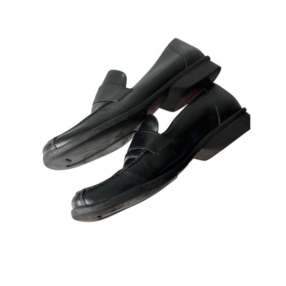 725 Originals Black Leather Loafers 6 Shoes Classic Slip-On Design - Picture 5 of 9
